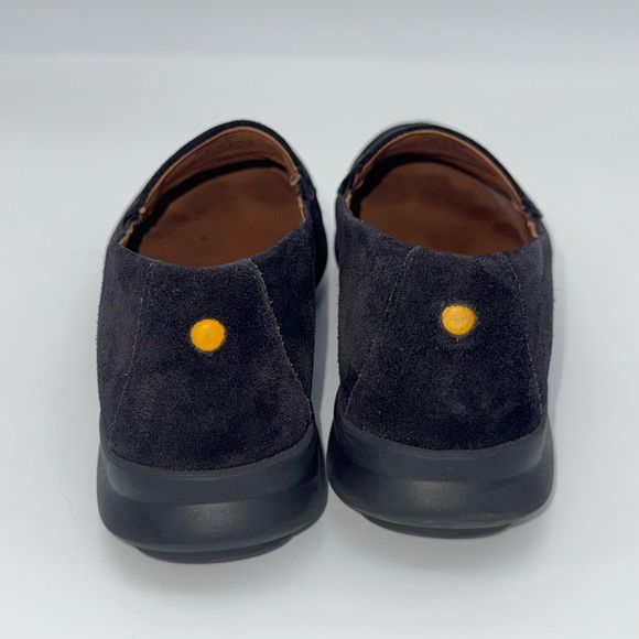 Suede leather Loafers Samuel Hubbard Women's 7 Black Slip On comfort Shoes flats - Picture 4 of 7